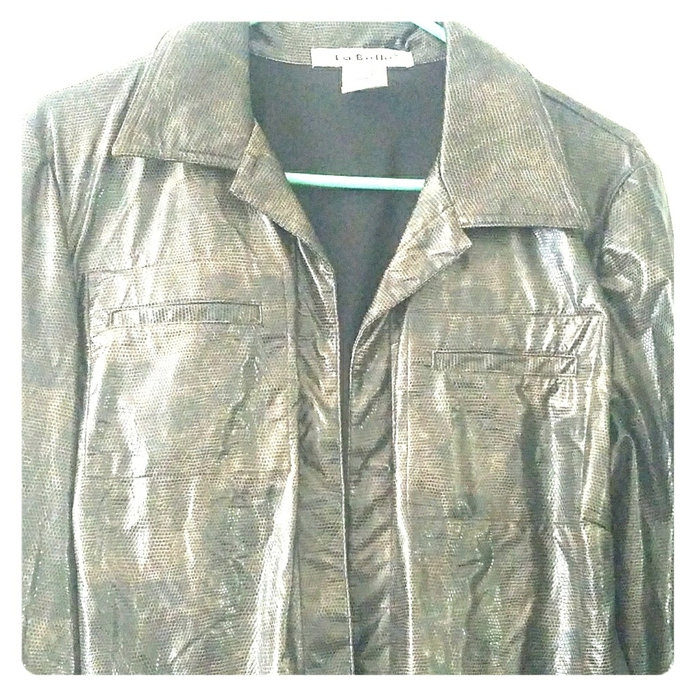 Artificial snake skin jacket